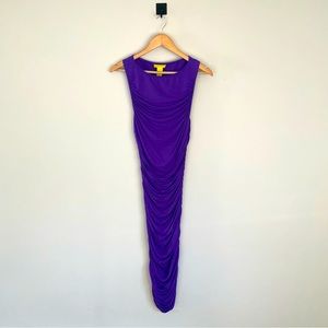 Catherine Malandrino Bright Purple Sleeveless Bodycon Dress
